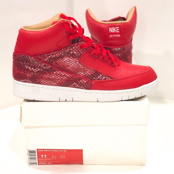 Nike Red Air Python Lux SP Rare Size 11 - Picture 4 of 9